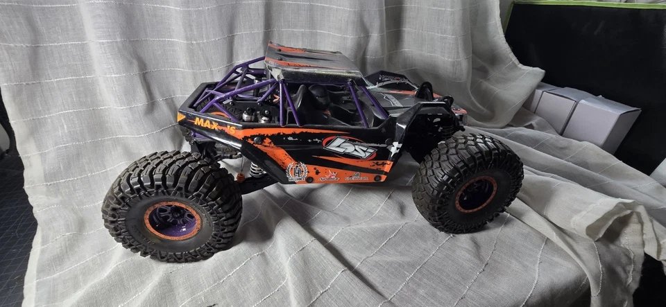 LOSI Rock Rey 1/10 4WD Brushless RTR Rock Racer com AVC Orange Rc Truck buggy - Imagem 2 de 4