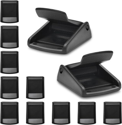 10Pack 1 Inch Black Cam Buckles, Plastic Toggle Buckle Clip for Pet Chest Vest, 