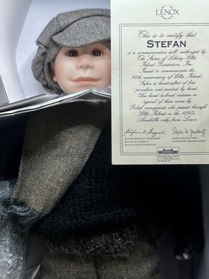 Lenox Stefan The Ellis Island Doll Collection Polish Immigrant 18'' NIB w/ Stand