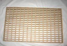 Vintage Wood Floor Grate Large 18-1/4 X 30" Antique Cold Air Return Grid Sanded