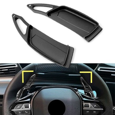 Schaltwippen Verlängerung Alu Schwarz Für Peugeot 3008 5008 GT 2017-2022