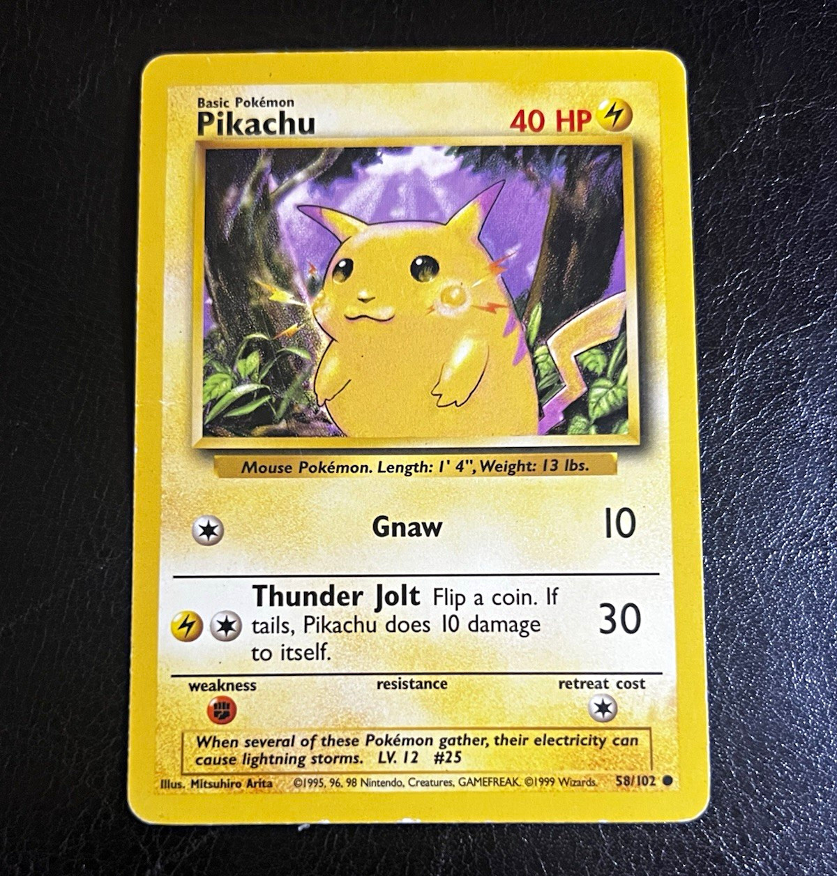 The Pokémon Company Pikachu Base Set 058/102 EN Regular Unlimited Yellow Cheeks