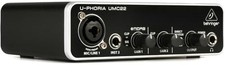Behringer UMC22 USB Audio Interface Mic Preamp 48kHz Recording Studio Equipment