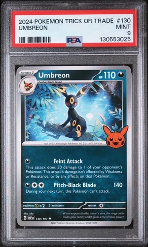 2024 POKEMON TRICK OR TRADE #130 UMBREON PSA 9
