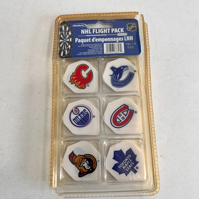 NHL Flight Pack Darts Halex VTG Oilers maple leafs Hockey Pub