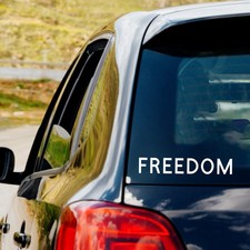FREEDOM Vinyl Decal Sticker Charlie Kirk Love America USA