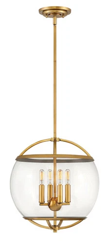 Heritage Brass LED Pendant from the Calvin Collection - Picture 1 of 2