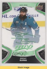 2021-22 Upper Deck MVP Green Script Brent Burns #88 READ o1h