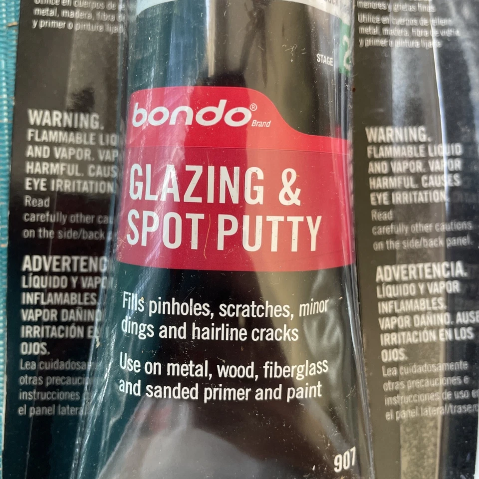Lot Of 2 Bondo Glazing & Spot Putty, 4.5 Oz. Tubes Model #907 Foto 2 de 4