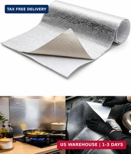 12x24 Adhesive Backed Heat Shield Mat - Aluminized Fiberglass Thermal Barrier In