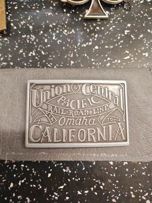 Union Pacific Omaha / California Railroad Gürtelschnalle 70er Jahre