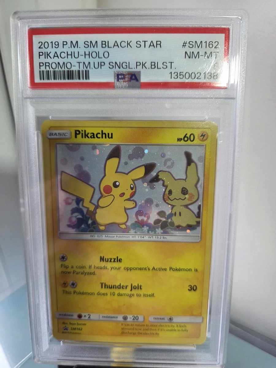 Pokémon TCG Sun Moon Pikachu SM162 Team Up Black Star Promo Holo