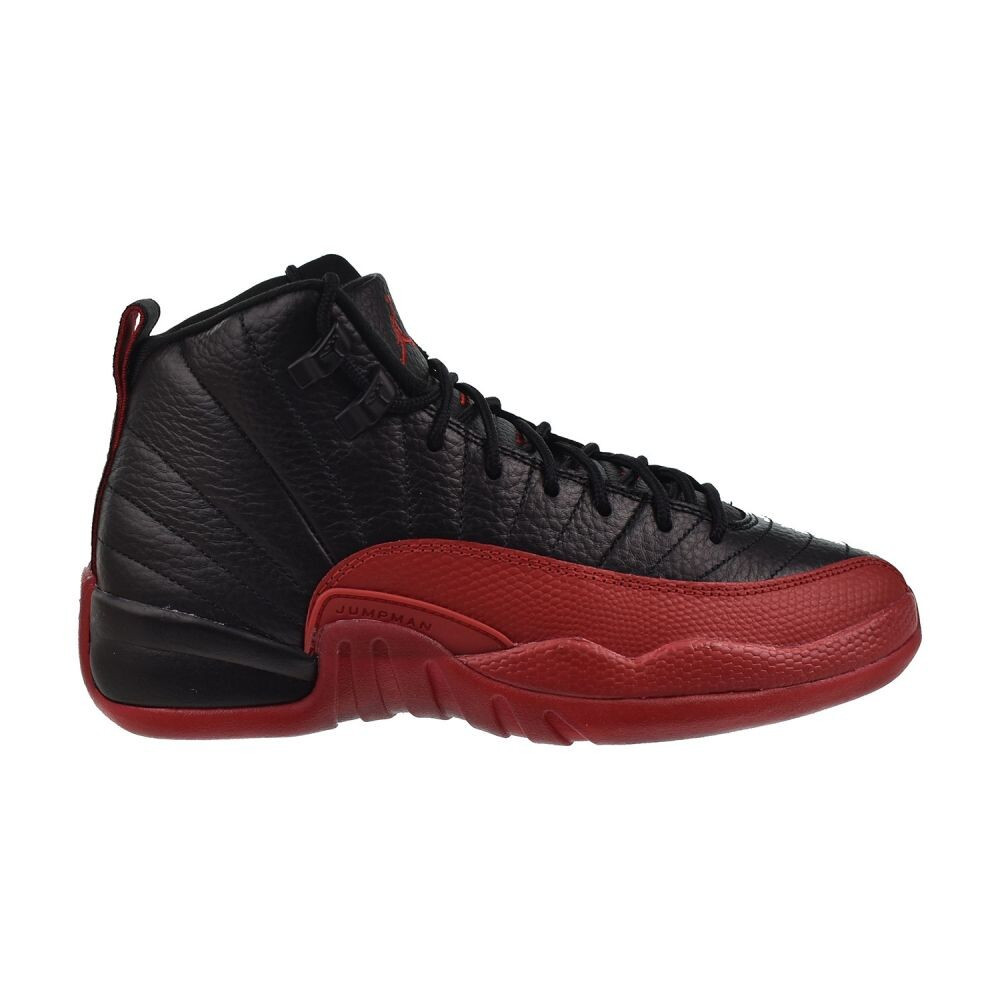 靴 Air Jordan 12 flu game 27.5 Jordan 12 Retro 'Flu Game' (GS) Big Kids' Shoes Black/Varsity Red