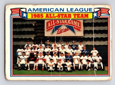 1986 Topps 1985 All-Star Game Commemorative #11 One asterisk (*) before copyrigh