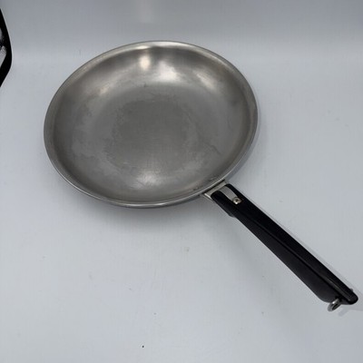 Vtg Farberware Omelette Pan 8.5'' NYC USA Stainless Aluminum Clad 1960 s A0025