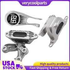 3Pcs Engine Motor Auto Trans Mounts Set For 2016 - 2018 Chevrolet Malibu 1.5L