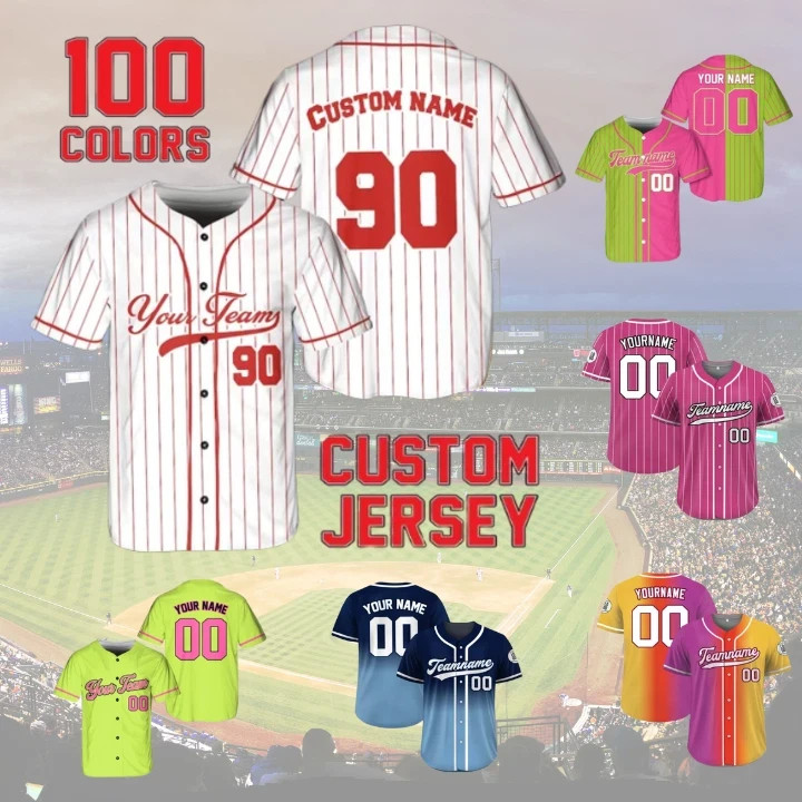 Custom Baseball Jersey - Adults Kids and Youth