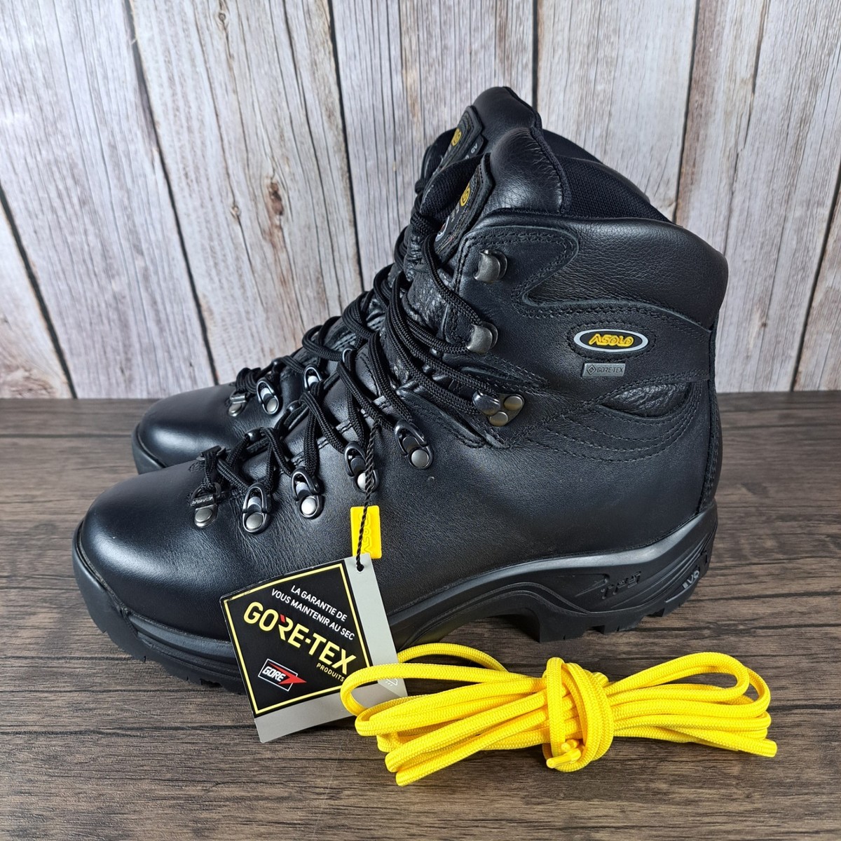 Asolo TPS 520 GV Vibram Black Leather Boots Men's Sz 8.5 (Worn