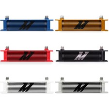 Mishimoto Mmoc-10rd Universal 10 Row Oil Cooler Red