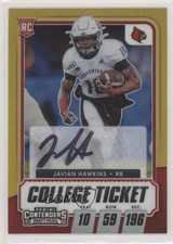 2021 Contenders Draft Picks Premium Edition Gold 8/10 Javian Hawkins Auto 7i2