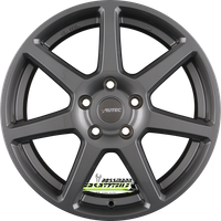 4X Autec Typ TE - Tallin ECE Titansilber 7X17 ET50 - LK5/108 ML63.3 Felge Alu