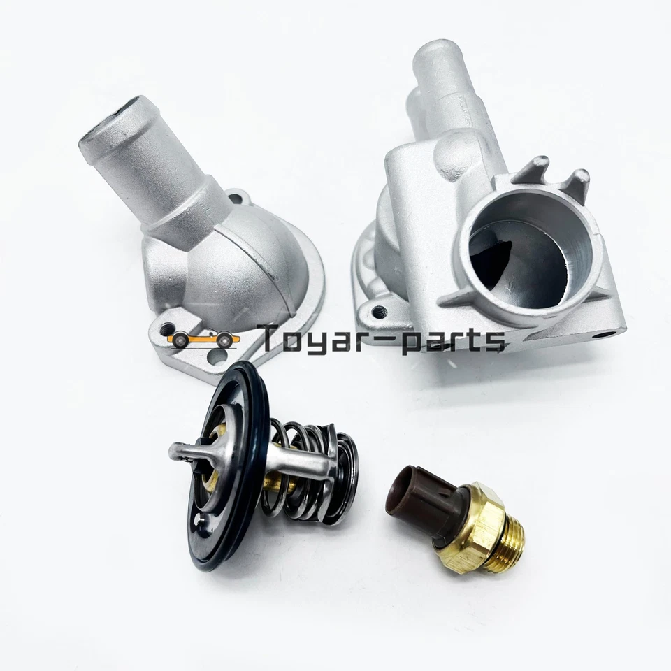 4x Thermostat Housing Cover & Sensor For 1996-2000 Honda Civic 1.6L 19320P2A000 - Image 2 of 4