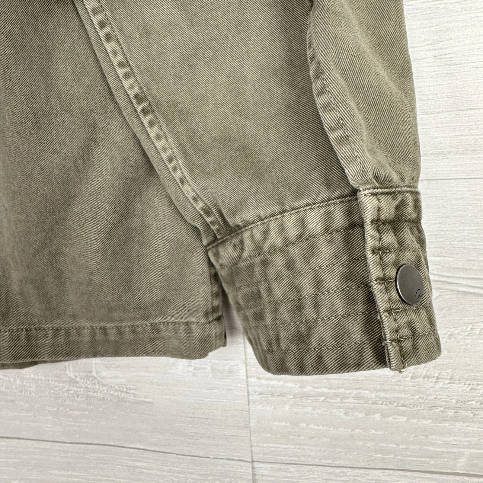 Rails Porter Field Utility Jacket Men Size S Sage Green Pockets Full Zip Army image 9