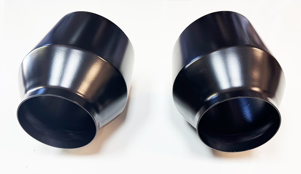 Pair Slant Cut 5" Black Exhaust Tips 3" for Dodge Charger Scat Pack SRT R/T