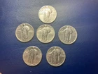 Lot Of 6 Standing Liberty Quarters: 1927 S, 1929 P,D,S 1930 P,S nice grade