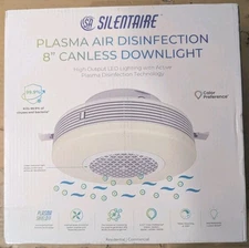 SILENTAIRE 8 in. Canless Integrated LED Light Plasma Air Disinfection H1N1