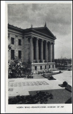 Vintage Postcard USA Pennsylvania Museum of Art Amerika America Postkarte ungel.