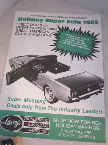 Lot of 4 vintage larry's '65-'73 thunderbird & mustang parts catalog upholstery - Picture 4 of 4