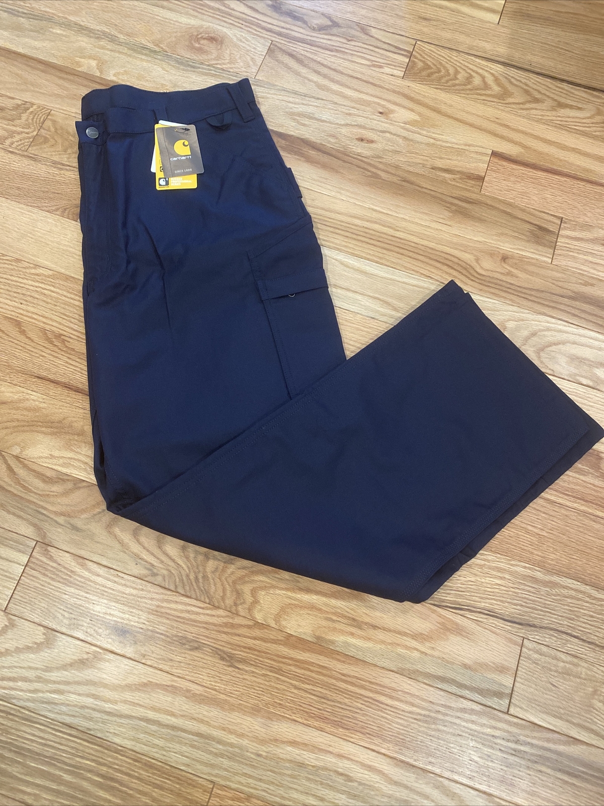 Carhartt Men's 40x32 Rugged Navy Professional Work Pants NWT image 2