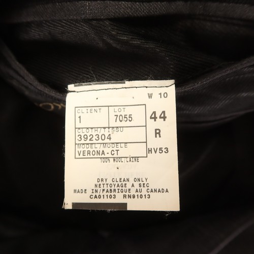 Jack Victor Jacket L Gray Windowpane Check 100% Wool Twill Blazer Sport Coat 44R - Picture 12 of 21