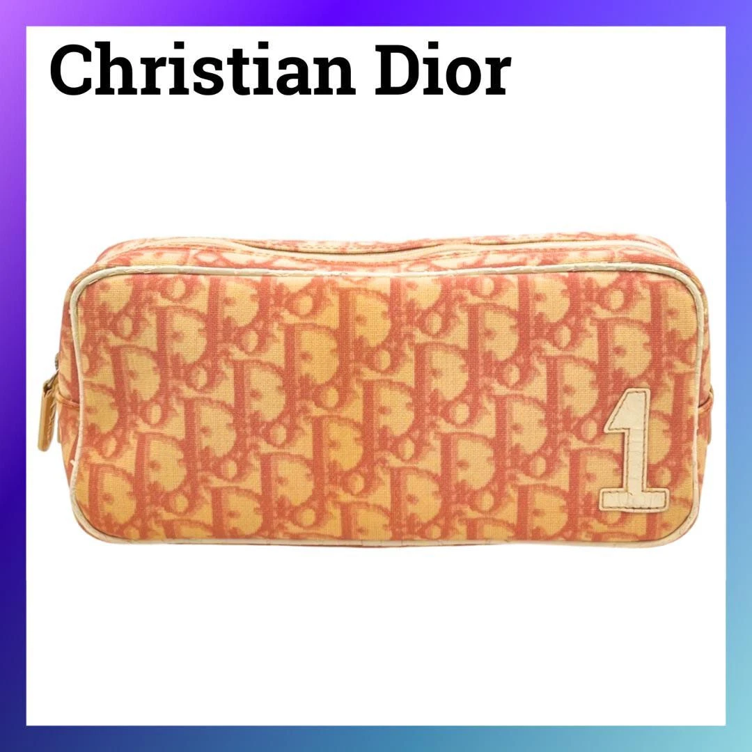 Dior Trotter Pouch PVC Cuir Multi Étui Accessoire Étui Rose du JAPON