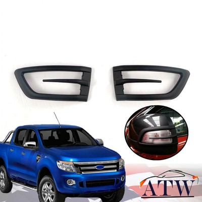 Dark Gray Wildtrak Mirror Cover Trim Fits Ford Ranger T6 Xlt Px Ute 2012 2015