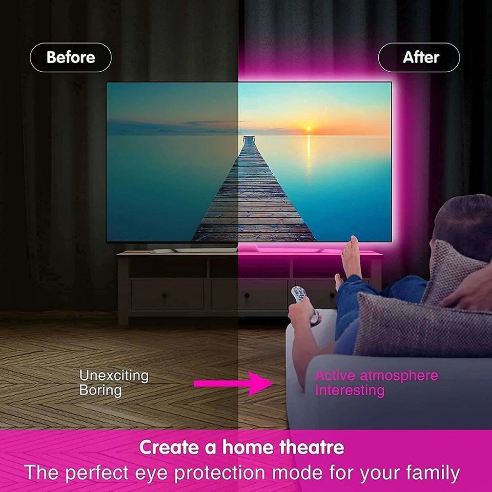 NEW LED Strip Lights RGB USB IP65 Waterproof 5M-10M 150-300 LEDs Bluetooth 5V AU - Image 4 of 4