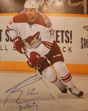 Pheonix (Arizona) Coyotes Paul Bissonnette Signed 8x10 NHL Photo COA Inscribed