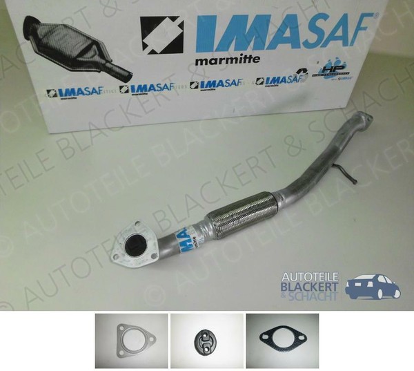 Imasaf Auspuff Hosenrohr/Flexrohr + Anbauteile FüR Hyundai Santamo 2.0 1999-2002-image
