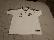 Adidas Mike Dunleavy Indiana Pacers Men Size XL Shooting Shirt White Dunleavy Jr