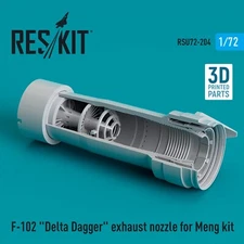 1/72 ResKit RSU72-0204 F-102 "Delta Dagger" exhaust nozzle for Meng kit (3D Prin