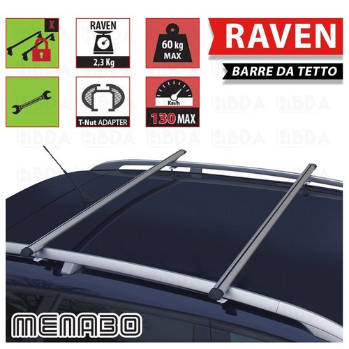 BARRE TETTO PORTATUTTO RAVEN PER TOYOTA YARIS/VITZ (P1) VERSO DAL 2000 AL 2005 - Foto 3 di 4