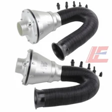 Silver Apollo Universal Air Intake Filter Induction Kit with Cold Air Feed Pipe