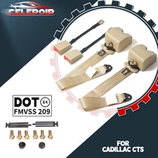 3 Point Safety Adjustable Seat Belt Straps Car Vehicle Belt for Cadillac CTS