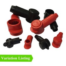 2 x Battery Terminals Angled Stud Covers Positive & Negative Cable Insulation
