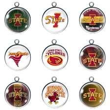 Iowa State Glass Cabochon Charms