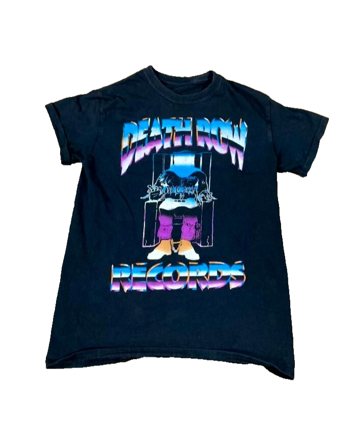 FILA T shirt stile vintage Death Row Records taglia S grafica audace