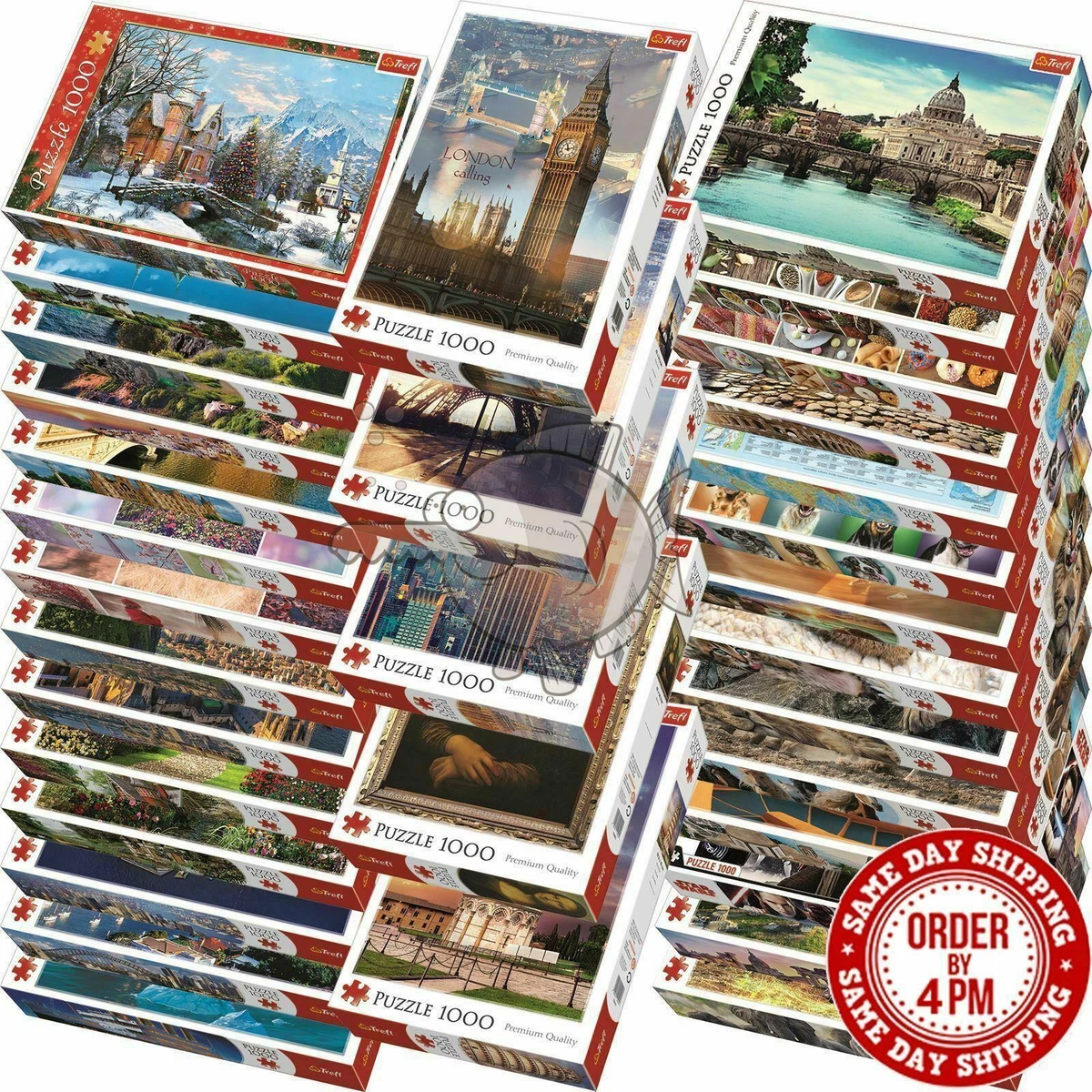 Trefl 1000 Piece Jigsaw Puzzle Animals Landscapes Cities