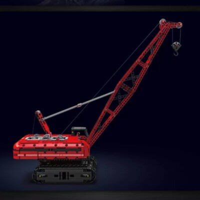 Mould King 15070 Red Crawler Crane Blocks Building With Motor Toys Creator 