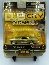 2006 WAVE 2 JADA TOYS DUB CITY OLDSKOOL 1957 '57 SILVER BUICK DIECAST CAR 